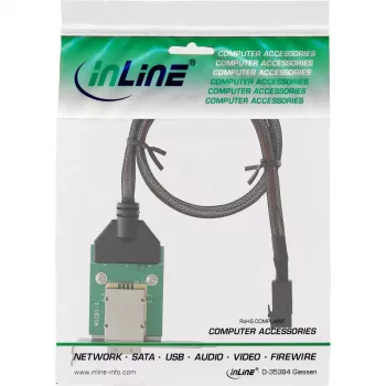 InLine SAS HD low profile adapter bracket ext. SFF-8088 / int. SFF-8643 0.75m