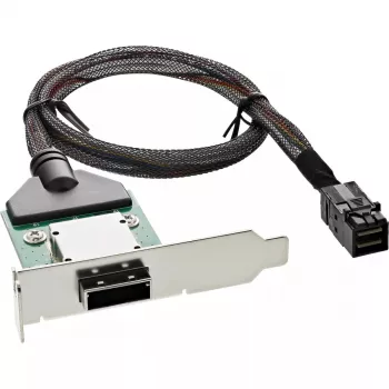 InLine SAS HD low profile adapter bracket ext. SFF-8088 / int. SFF-8643 0.75m