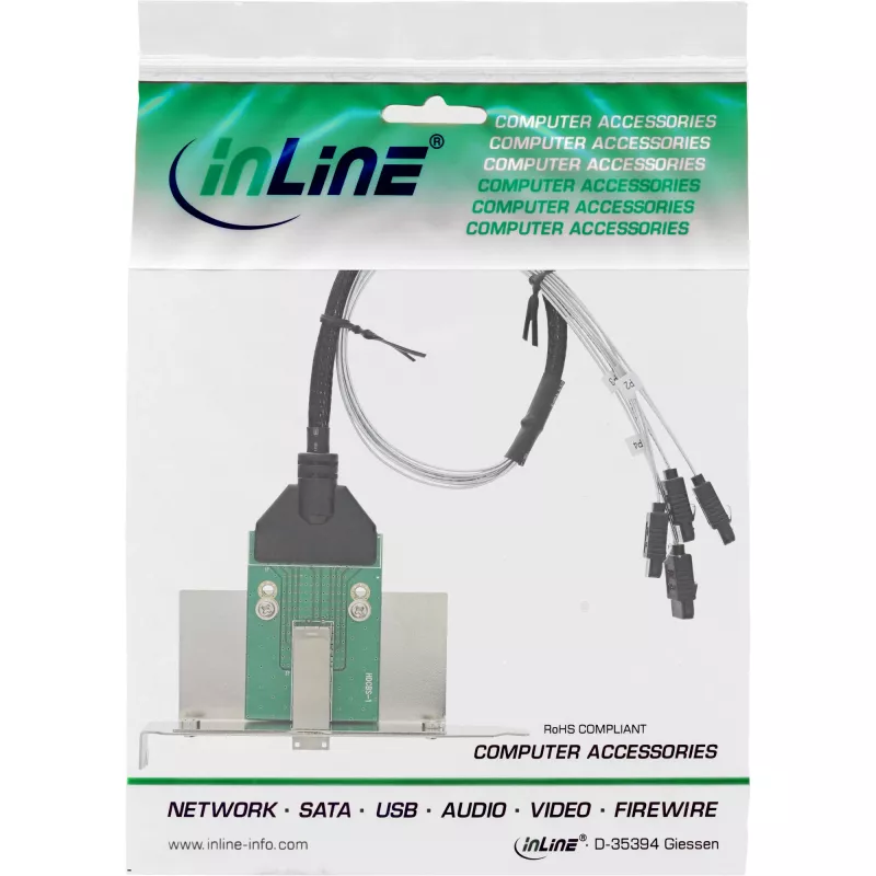 SATA interface card InLine SFF-8644 4x SATA