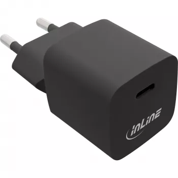 InLine USB Charger Single USB-C, Power Delivery, PPS, 33W, black