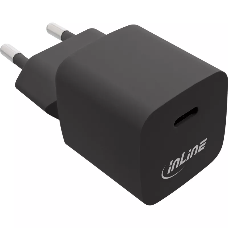 InLine USB Charger Single USB-C, Power Delivery, PPS, 33W, black