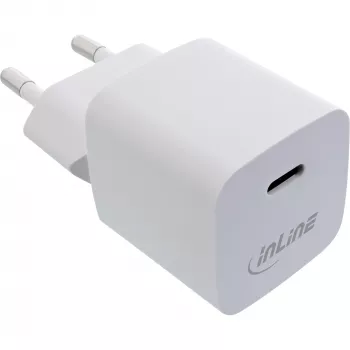 USB Charger InLine 31501C Single USB-C 33W Power Delivery PPS White