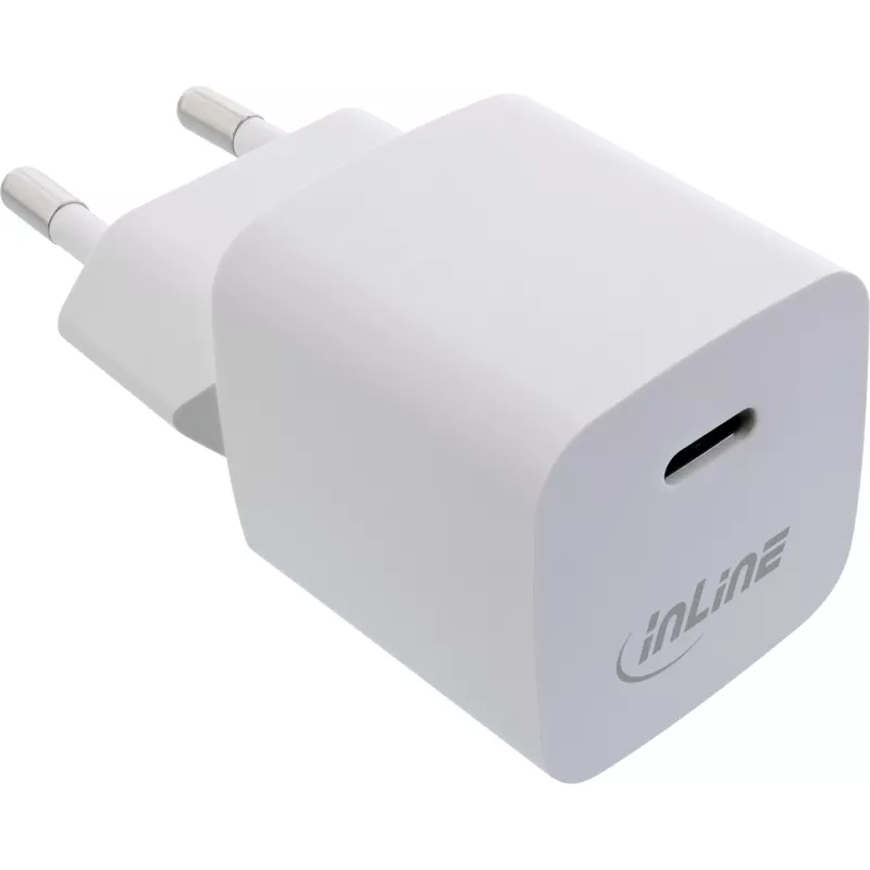 USB Charger InLine 31501C Single USB-C 33W Power Delivery PPS White