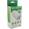 InLine USB PD power supply, GaN charger, 3-port, Dual USB-C + USB-A, 65W, white