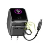 InLine USB power supply, 70W, GaN, USB-C PD + USB-A QC, cable 60cm, black