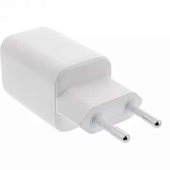 InLine USB power supply, charger USB-A + USB-C, 33W, PD + QC, white