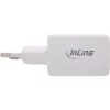 InLine USB power supply, charger USB-A + USB-C, 33W, PD + QC, white