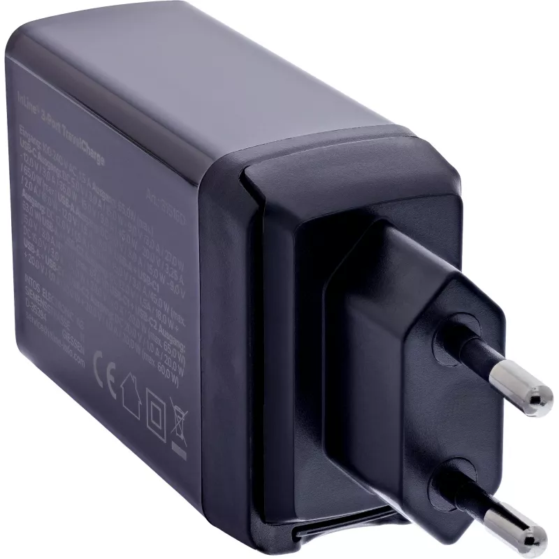 InLine 31516D mobile device charger Universal Black AC Fast charging Indoor