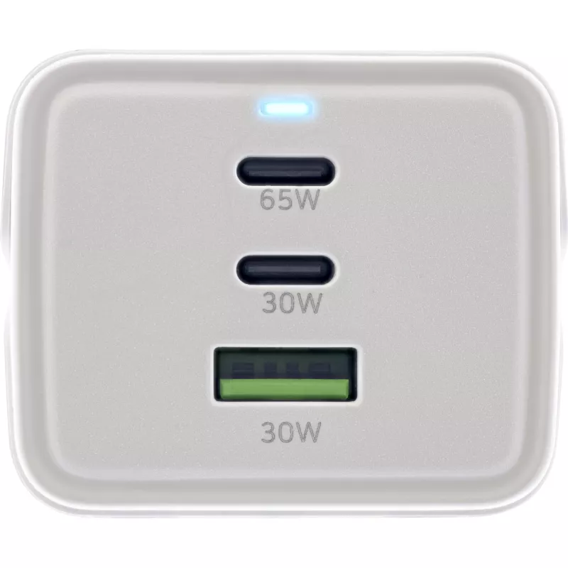 InLine USB power supply, GaN charger, 2x USB-C, 1x USB-A, PD 3.0, safety socket