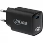 InLine USB PD power supply, GaN charger, 1-port, USB-C, 45W, with display