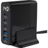 InLine USB PD power supply, GaN charger, 5-port, USB-C + USB-A, 140W, w/display