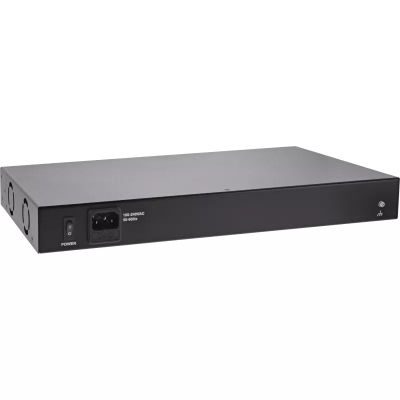 InLine PoE+ Gigabit Injector Hub 16 Port PoE+, 19 Inch1U, brackets included, 2 fans