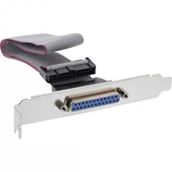 InLine Parallel Slot Bracket with 25 Pin Sub-D female / 26 Pin female 0.5m