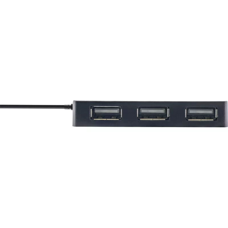 InLine USB 2.0 4-Port Hub, Type-A male to 4x Type-A female, black, 30cm