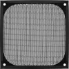 InLine Fan grid aluminum filter, black, 120x120mm