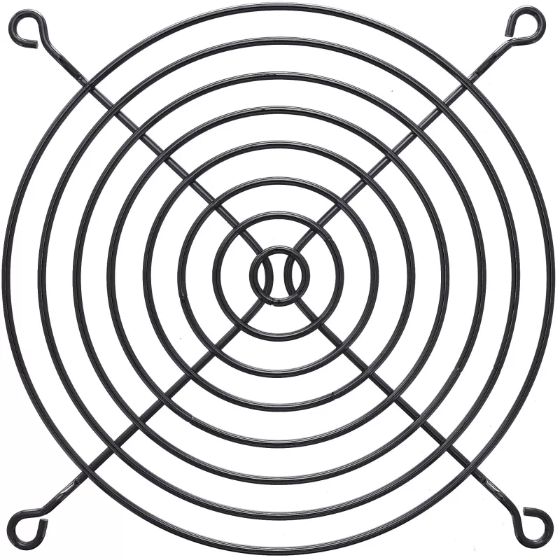 Fan Grill Metal InLine 33370X 120x120mm Black