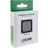 InLine Fan grid aluminum filter, black, 60x60mm