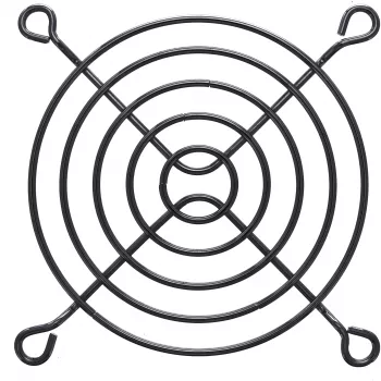 Fan Grill Metal InLine 33378X 80x80mm Black