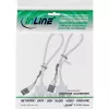 InLine Slot Bracket 2x USB 2.0 Type A female to 2x 5 Pin internal header 0.3m