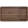 Organizer InLine WoodCharge with Qi charging surface USB power source