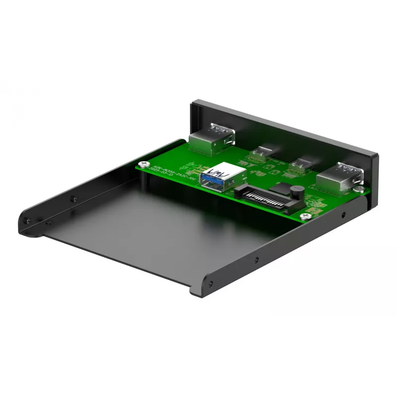 InLine 33456C drive bay panel 8.89 cm (3.5 inch) I/O ports panel Black