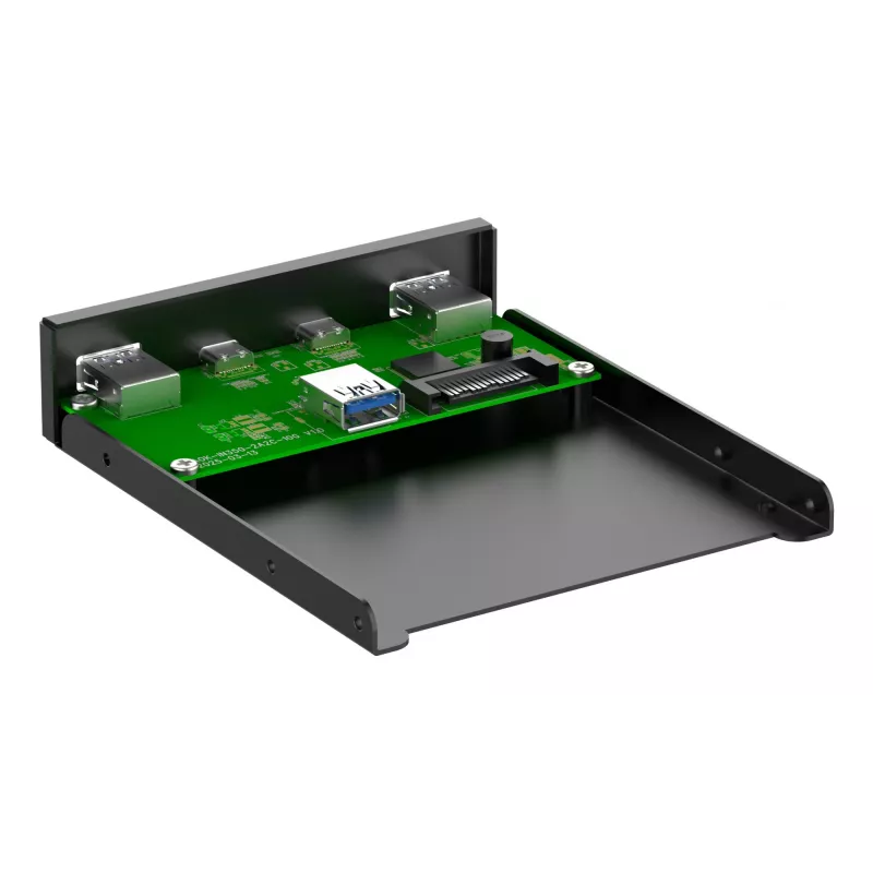 InLine 33456C drive bay panel 8.89 cm (3.5 inch) I/O ports panel Black