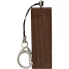 InLine USB 3.0 Flash drive, woodline walnut, with Keychain, 8GB
