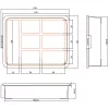 InLine Small Components Box, 7 compartments, 180x140x40mm, orange
