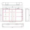 InLine Small Components Box, 9 compartments, 290x185x45mm, orange
