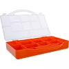 InLine Small Components Box, 11 compartments, 271x186x40mm, orange