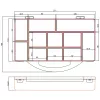 InLine Small Components Box, 11 compartments, 271x186x40mm, orange