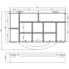 InLine Small Components Box ,11 compartments, 271x186x40mm, transparent