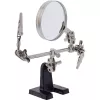Holder with magnifier InLine 43046I Universal Black Chrome