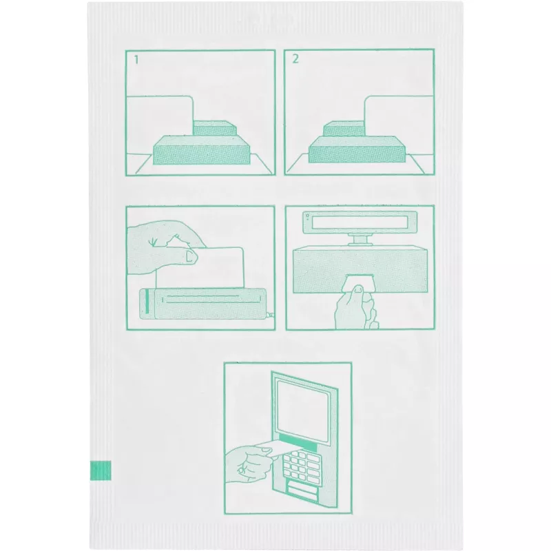 Cleaning cards for magnetic card reader InLine 10 pcs — white, for hard-to-reach places