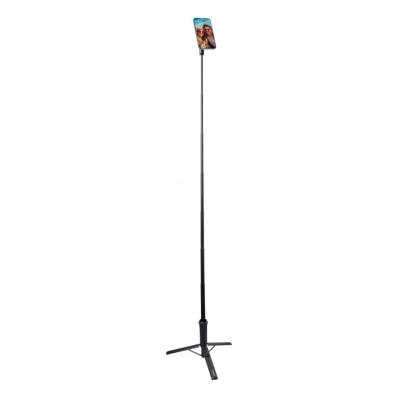 Selfie stick tripod InLine 48091 with Bluetooth remote control — extendable smartphone holder