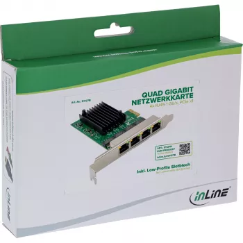 Internal Ethernet Network Card InLine 51127B 1000 Mbit/s PCI Express