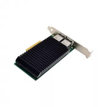 InLine Dual 10-Gigabit network card, 2x RJ45 10Gb/s, PCIe x8, incl. LP bracket