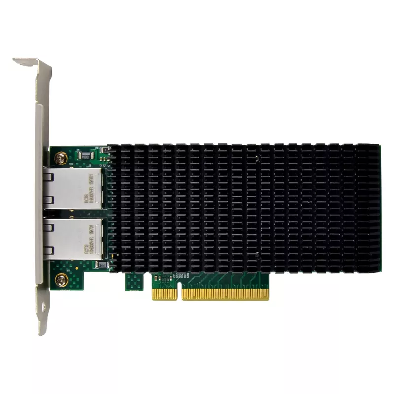 InLine Dual 10-Gigabit network card, 2x RJ45 10Gb/s, PCIe x8, incl. LP bracket