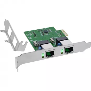 Network Card InLine 51128K Dual Gigabit 2x RJ45 PCIe x1