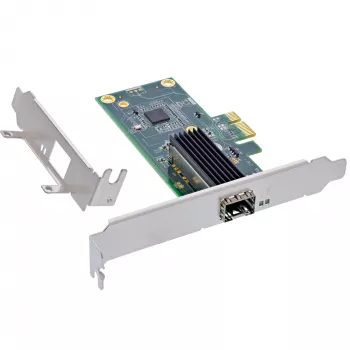 InLine Gigabit network card, 1x SFP, PCIe x1, incl. low profile slot bracket