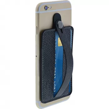 InLine Smartphone Credit Card Case, with hand strap, black