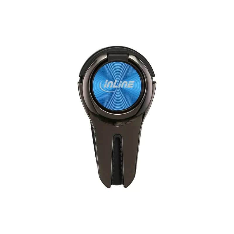 InLine smartphone 3-in-1 car holder, stand, finger holder, blue