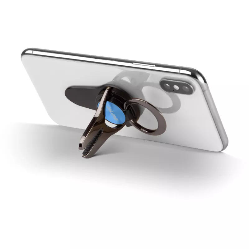 InLine smartphone 3-in-1 car holder, stand, finger holder, blue