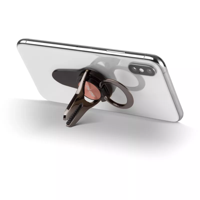 InLine smartphone 3-in-1 car holder, stand, finger holder, rosegold