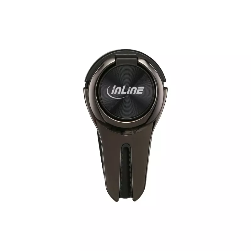 InLine smartphone 3-in-1 car holder, stand, finger holder, black