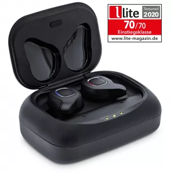 InLine PURE Air TWS, Bluetooth In-Ear headphones with Qi-Case PowerBank
