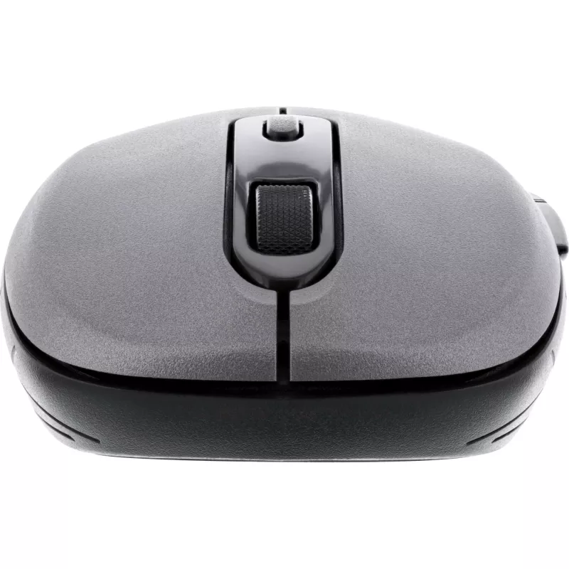 InLine Mouse 3-in-1, Bluetooth + 2x 2.4GHz, 5 buttons, optical, grey/black