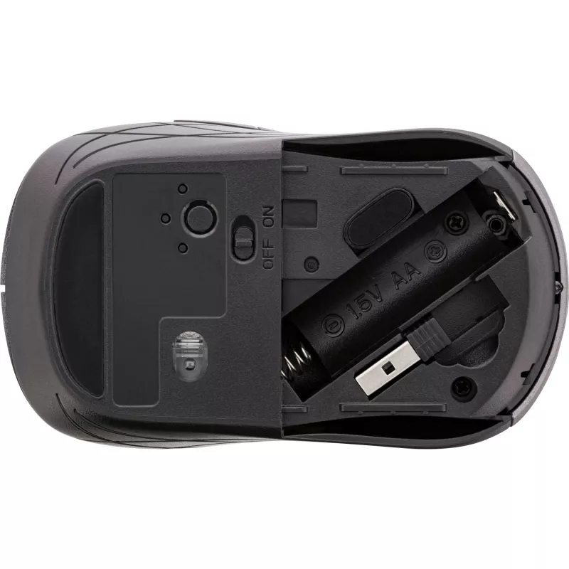 InLine Mouse 3-in-1, Bluetooth + 2x 2.4GHz, 5 buttons, optical, grey/black