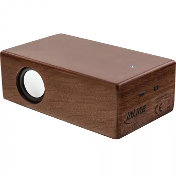 InLine woodbrick, Induction speaker in real wooden case