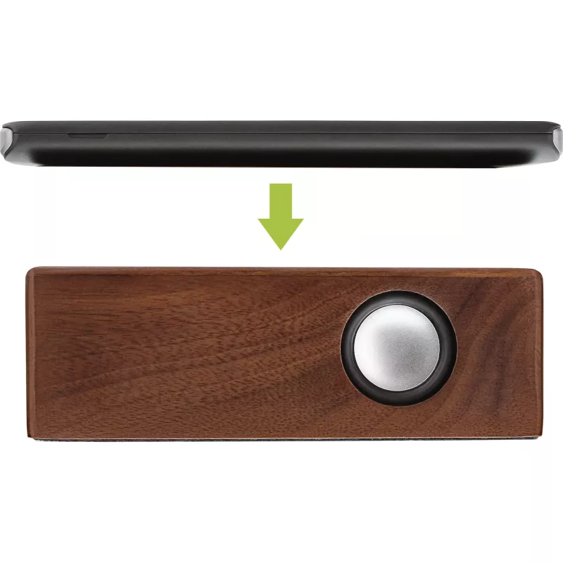 InLine woodbrick, Induction speaker in real wooden case